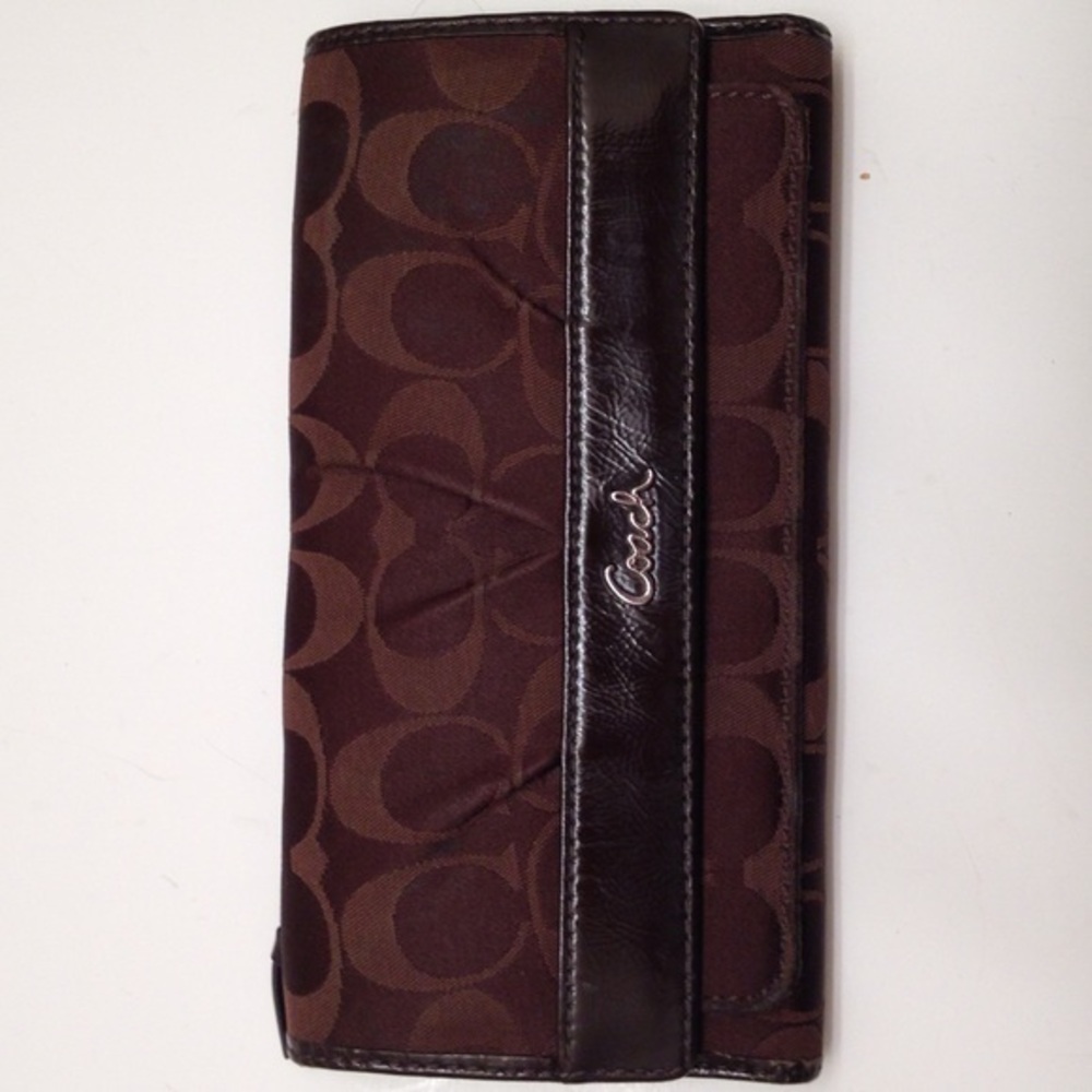 Coach Ashley Brown Signature C Checkbook W